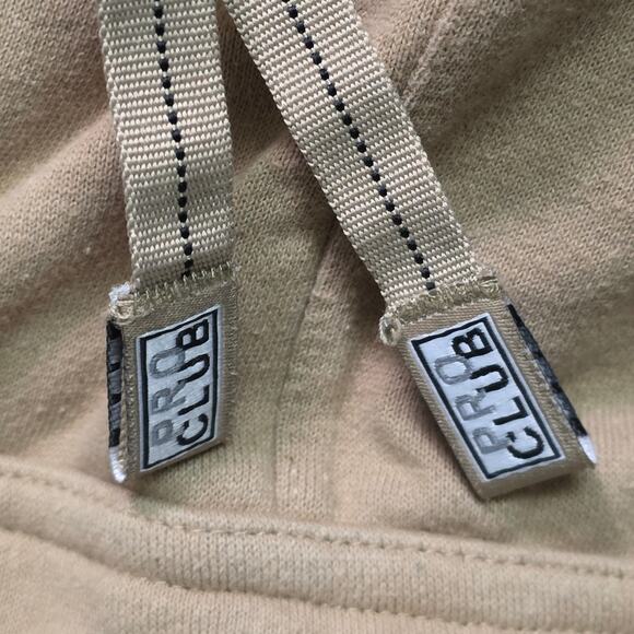 Pro Club Heavyweight Fleece Cargo Pants Men’s Large Beige Wide Leg - Picture 5 of 7